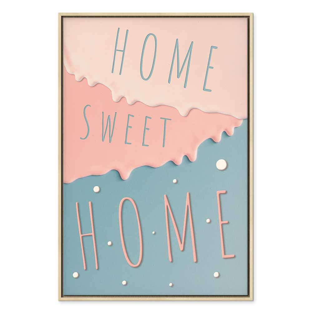 Canvas print Napisy: Home Sweet Home 80×120 cm, standard canvas