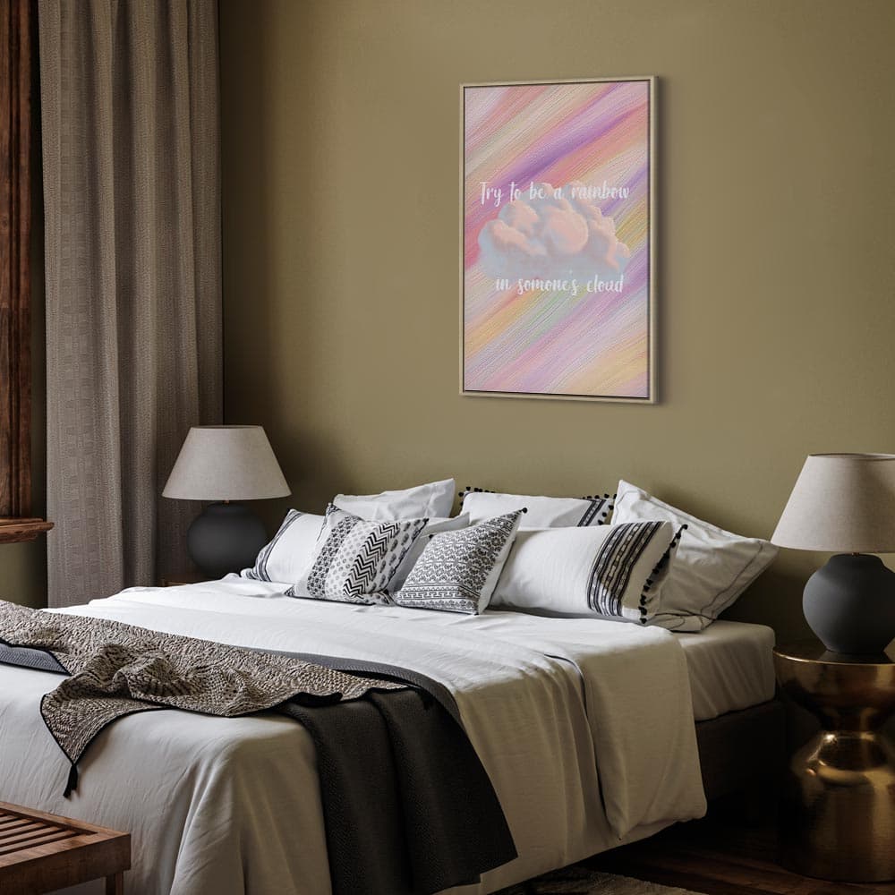 Картина на полотні Try to Be a Rainbow 40×60 см, стандартне полотно