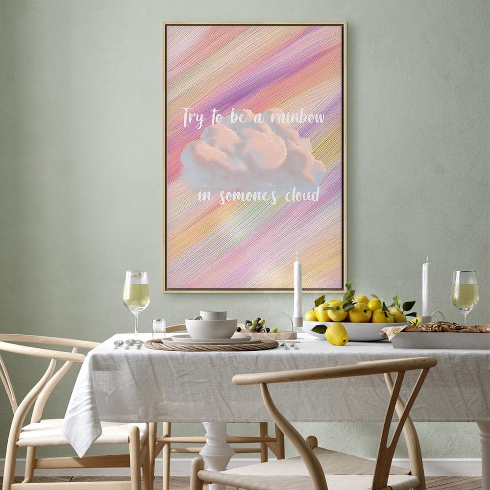 Картина на полотні Try to Be a Rainbow 40×60 см, стандартне полотно