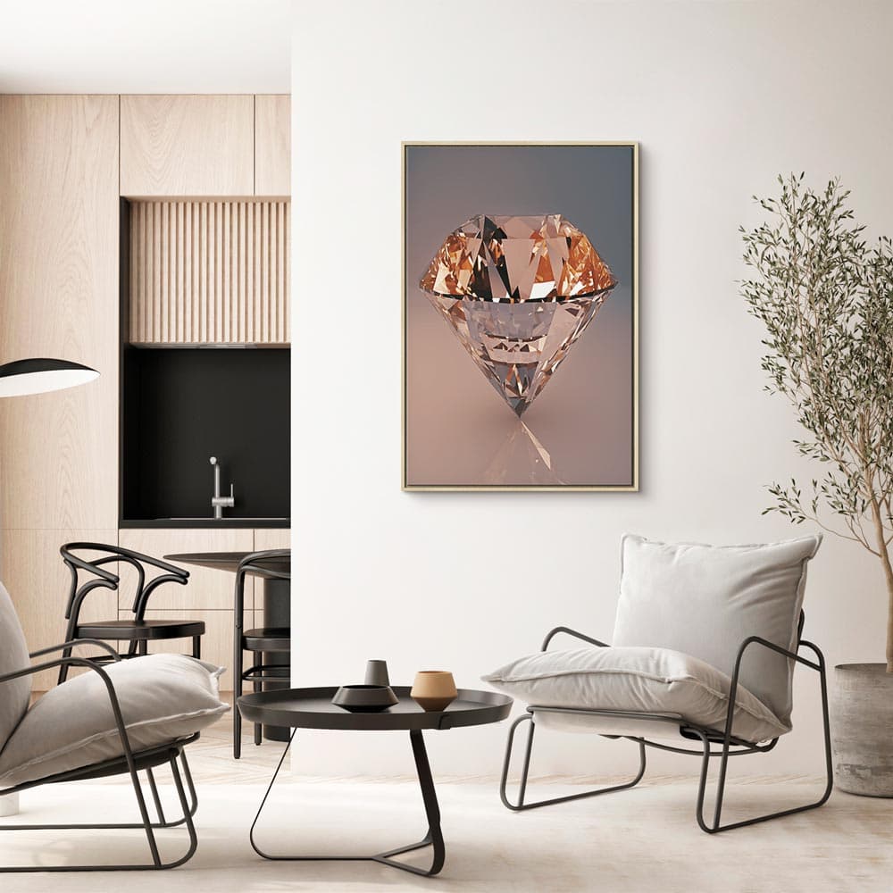 Obraz na płótnie Drogi diament 80×120 cm, płótno standard