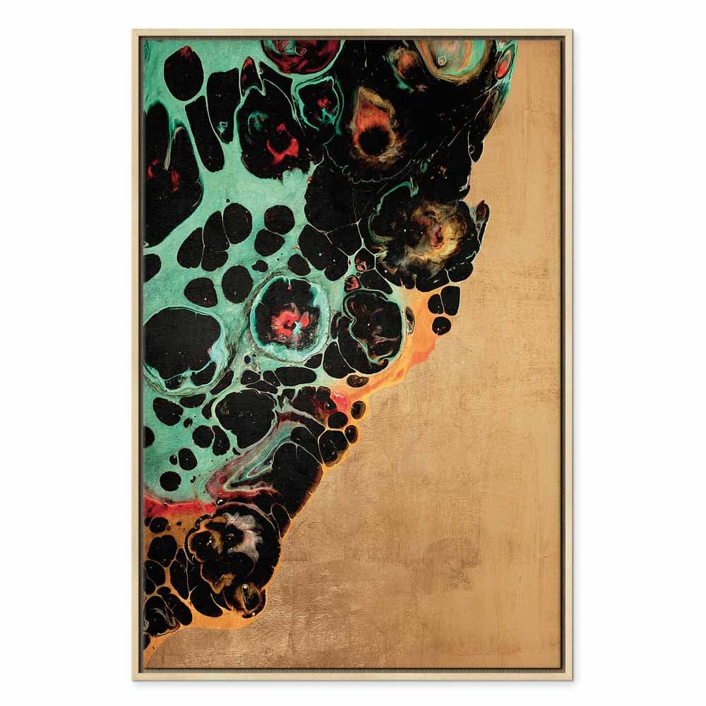 Canvas print Kompozycja mikro kształtów - abstrakcyjne formy barw 40×60 cm, standard canvas