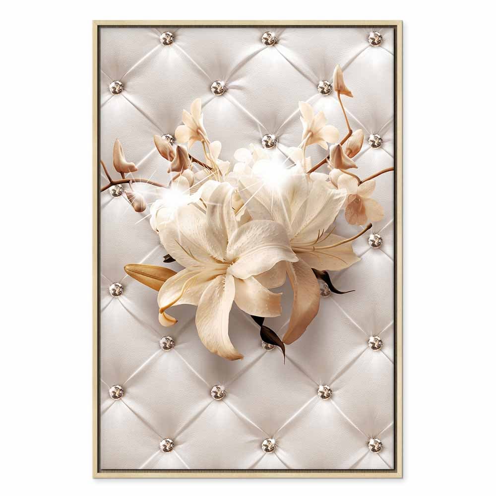 Leinwandbild Diamentowe lilie 80×120 cm, Standardleinwand