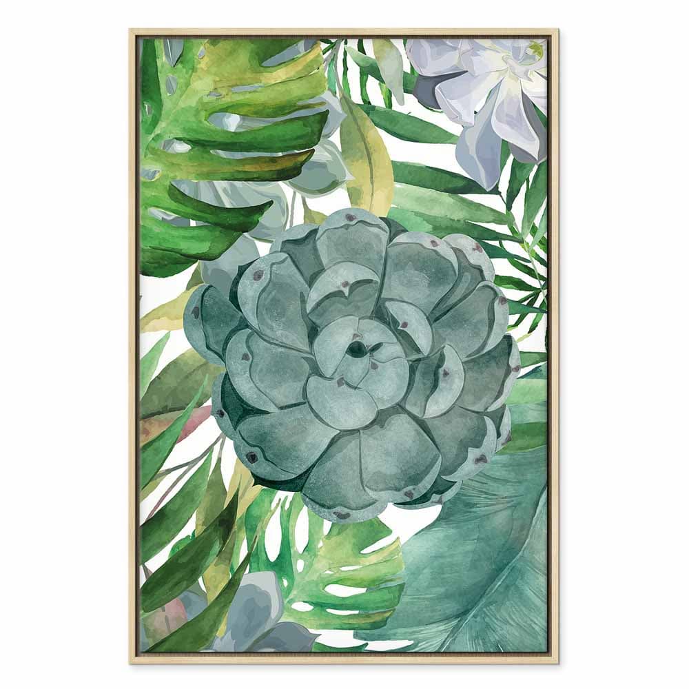 Картина на холсте Tropikalna flora 80×120 см, стандартный холст