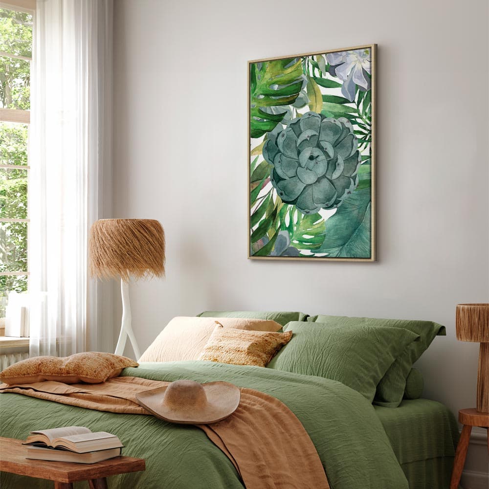 Картина на холсте Tropikalna flora 80×120 см, стандартный холст