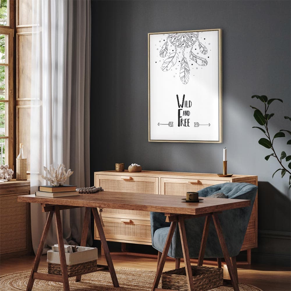 Картина на холсте Wild and Free 40×60 см, стандартный холст