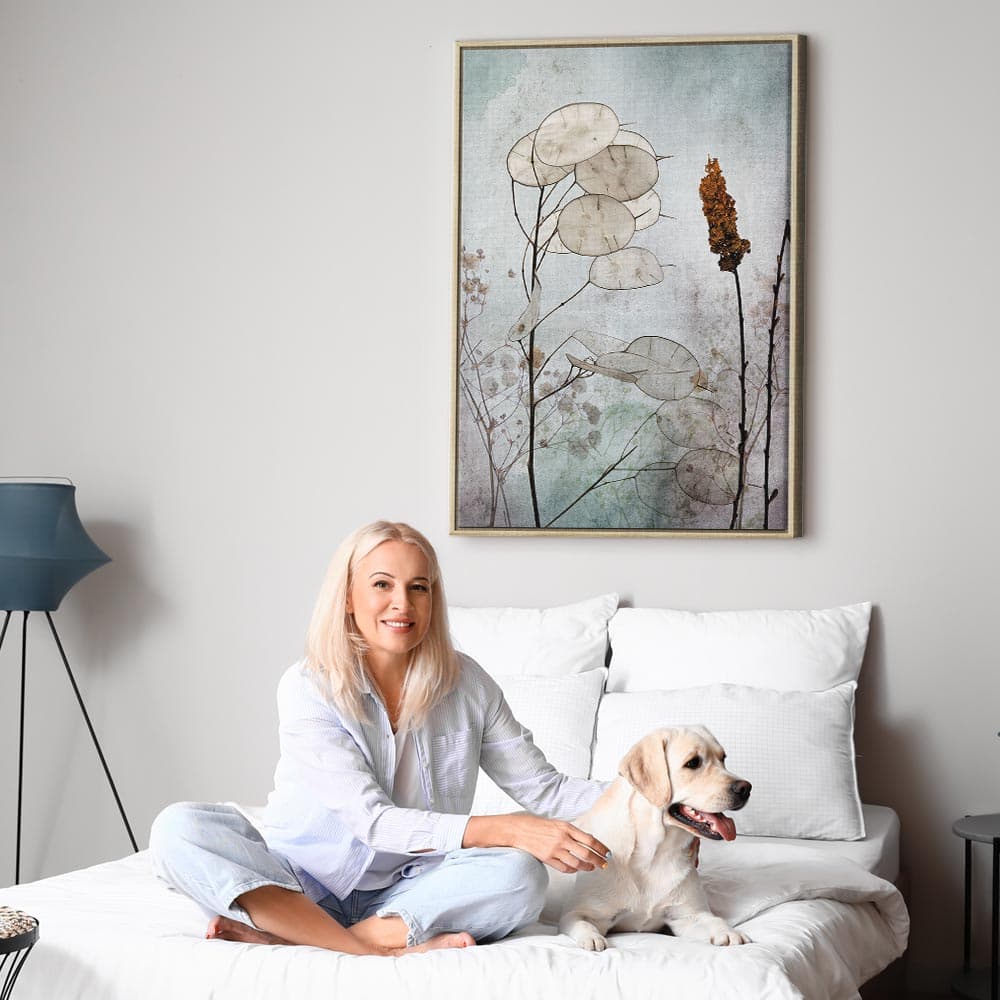 Canvas print Owoce lunarii 80×120 cm, standard canvas