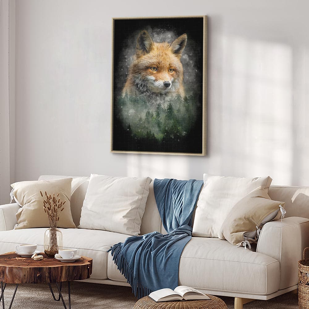 Obraz na płótnie Leśne życie 60×90 cm, płótno standard