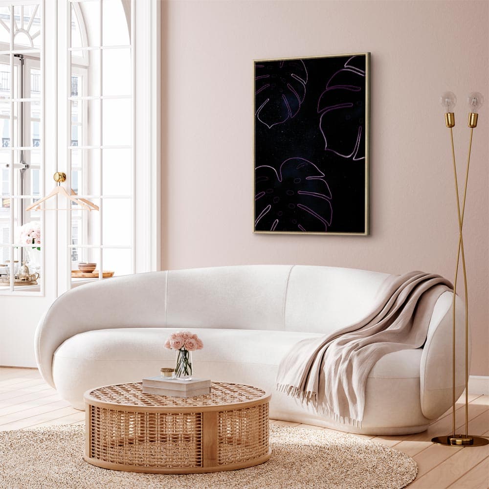 Leinwandbild Galaktyczna monstera 60×90 cm, Standardleinwand