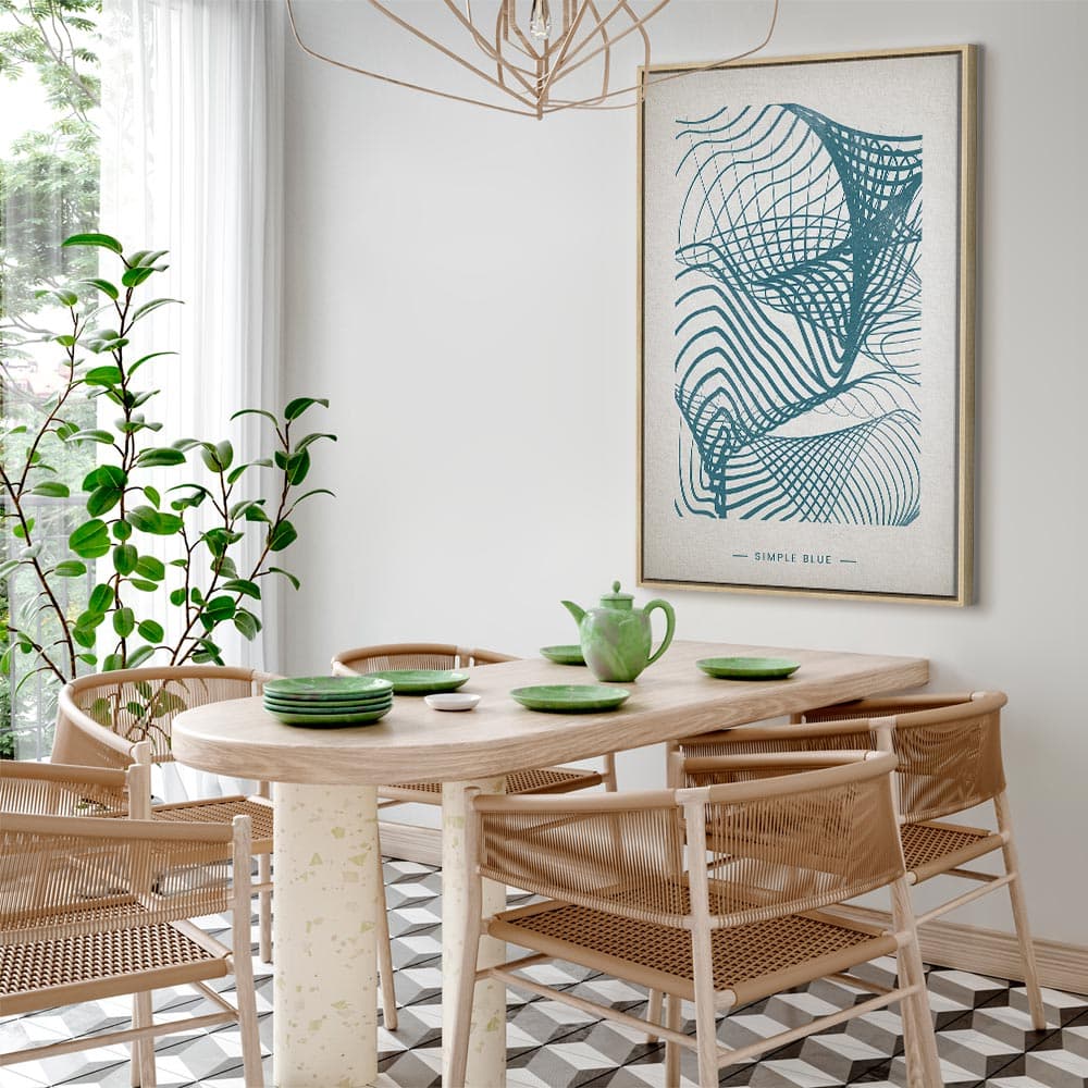 Leinwandbild Po prostu błękit 80×120 cm, Standardleinwand