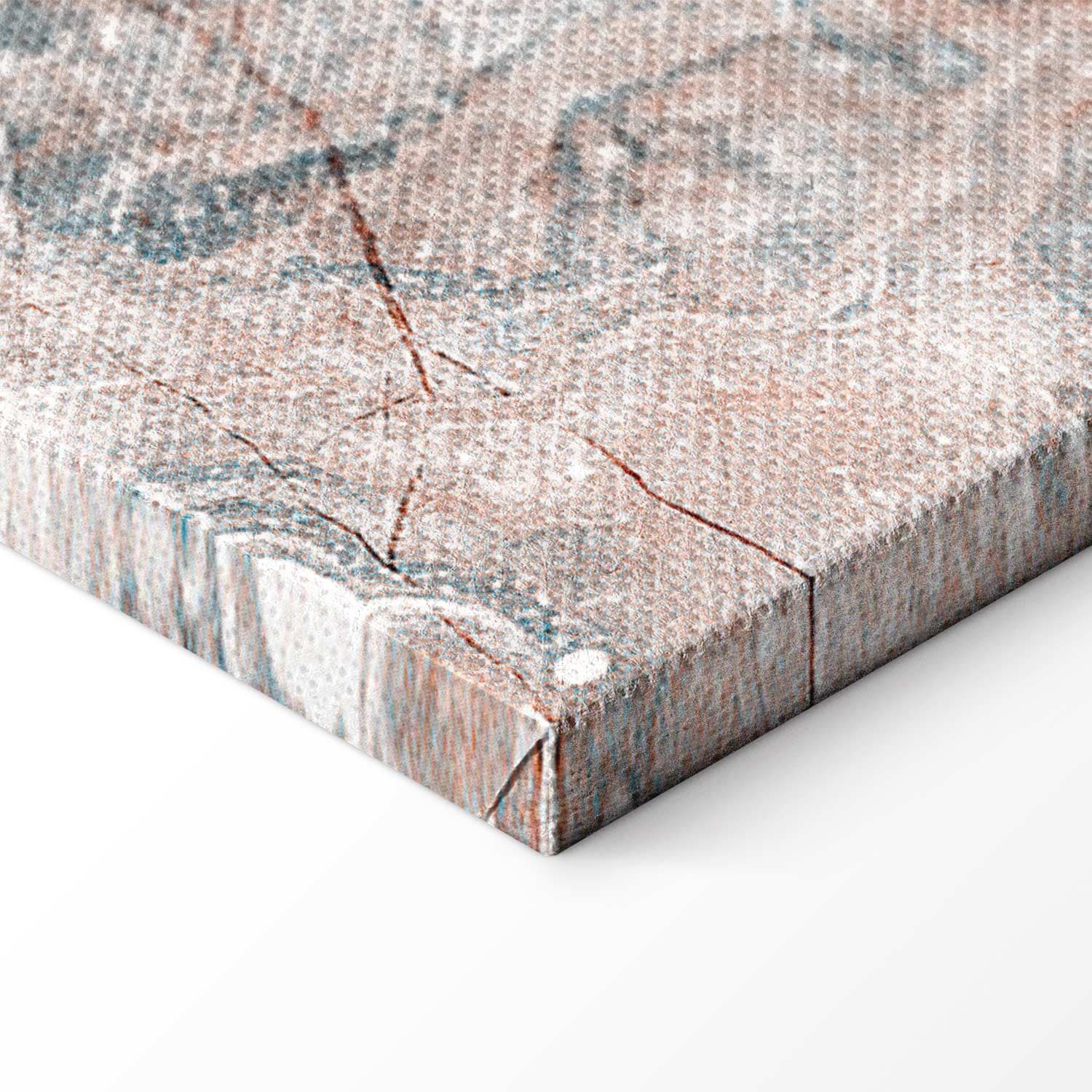 Leinwandbild Marmurowe kwiaty - naturalna struktura kamienia w pastelowych barwach 120×80 cm, Standardleinwand