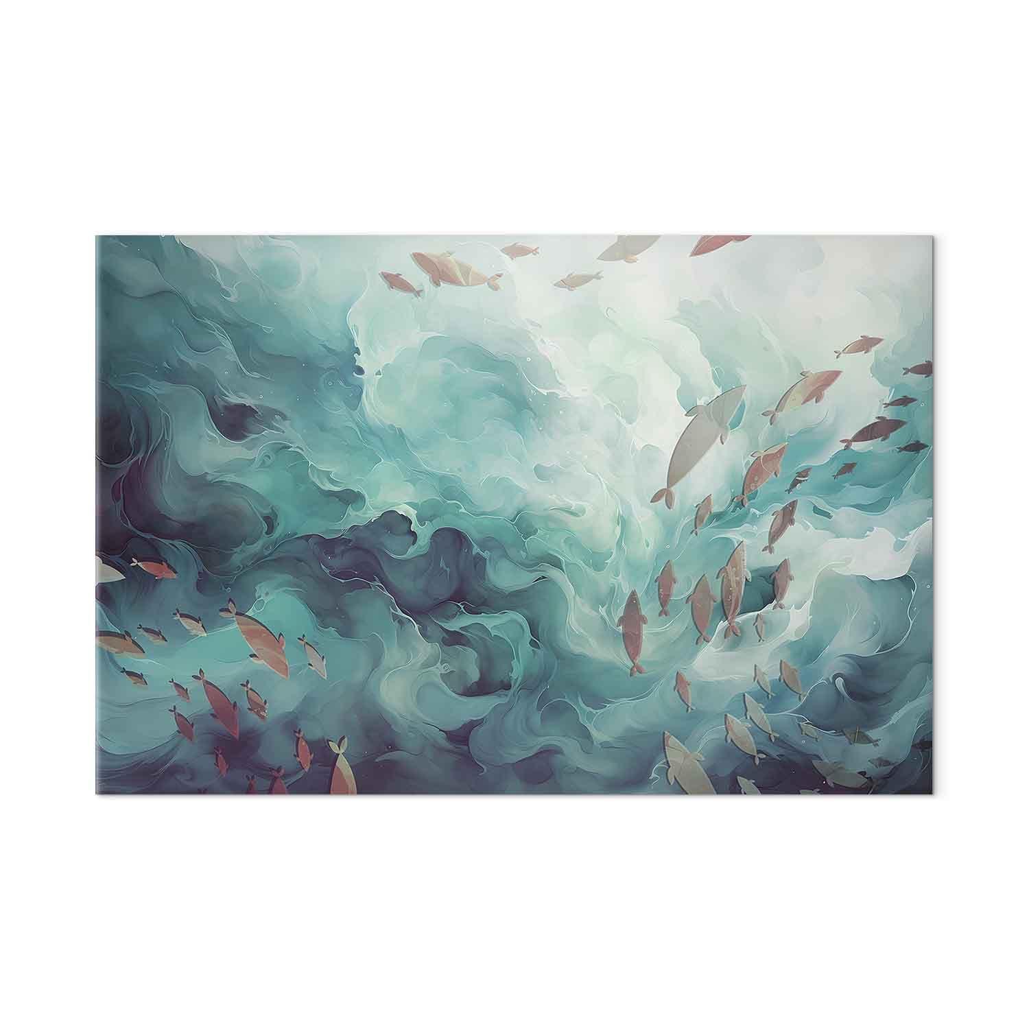 Obraz na płótnie Ryby w oceanie 30×20 cm, płótno włoskie