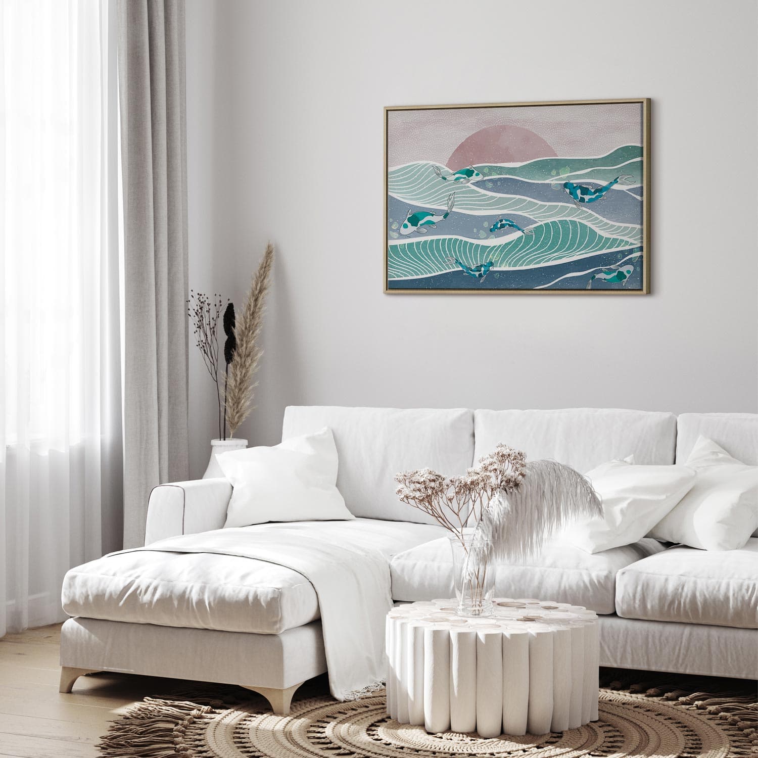 Canvas print Ryby na falach 60×40 cm, standard canvas