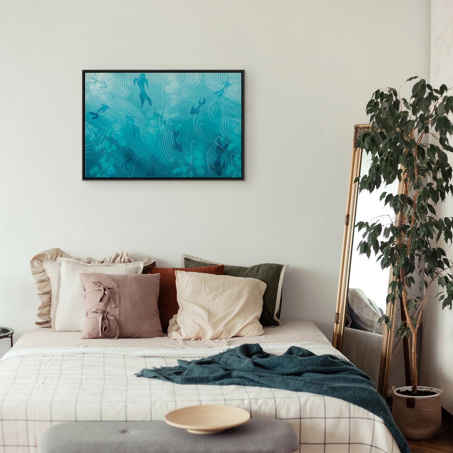 Картина на холсте Japoński staw 90×60 см, стандартный холст