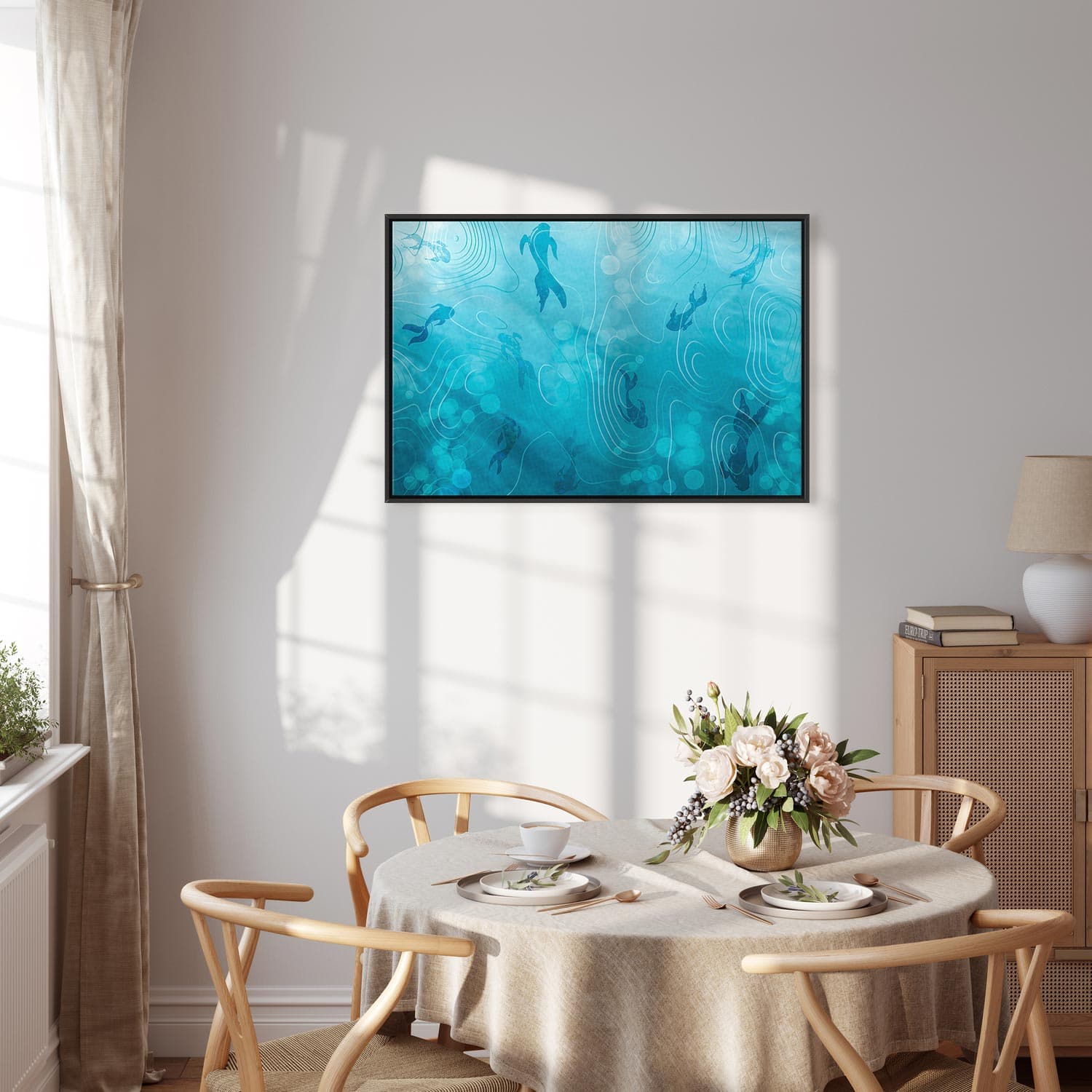 Картина на холсте Japoński staw 90×60 см, стандартный холст