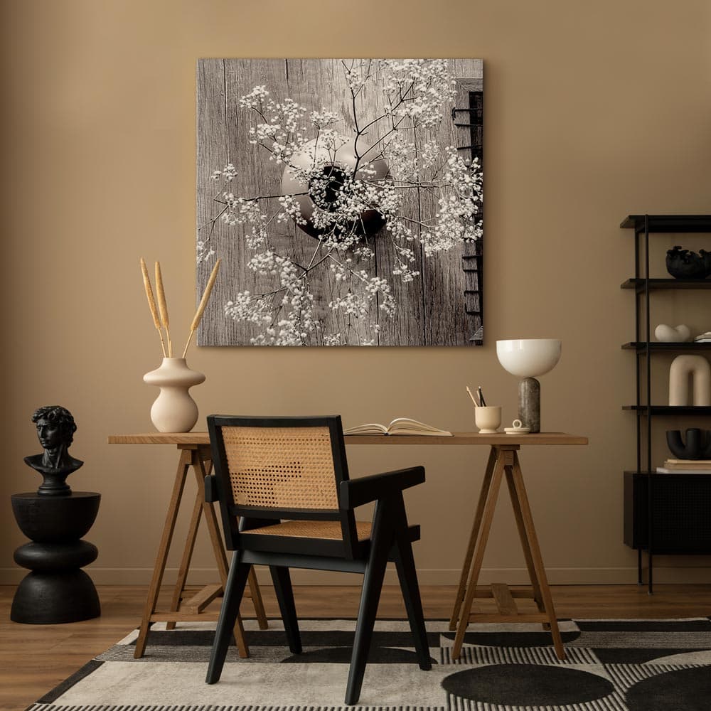 Картина на холсте Suszone kwiaty kwadrat 60×60 см, стандартный холст