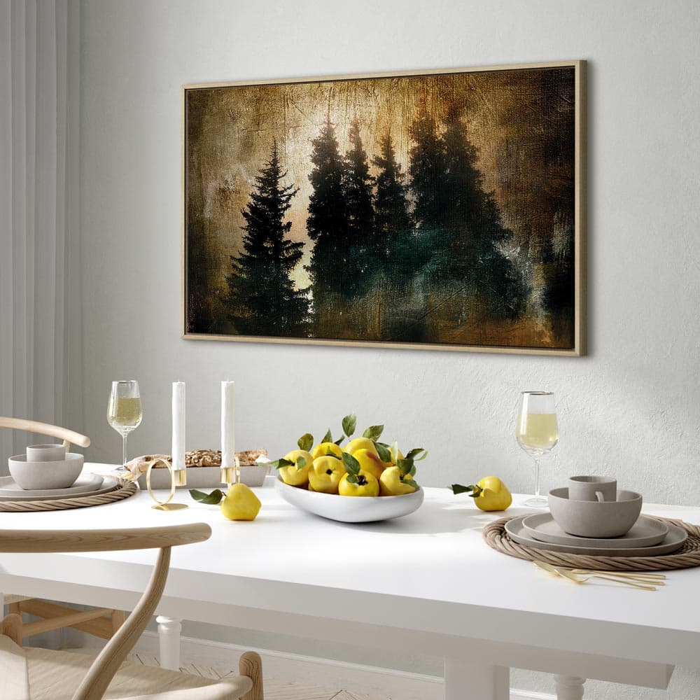 Canvas print Dostojne świerki szeroki 120×80 cm, standard canvas
