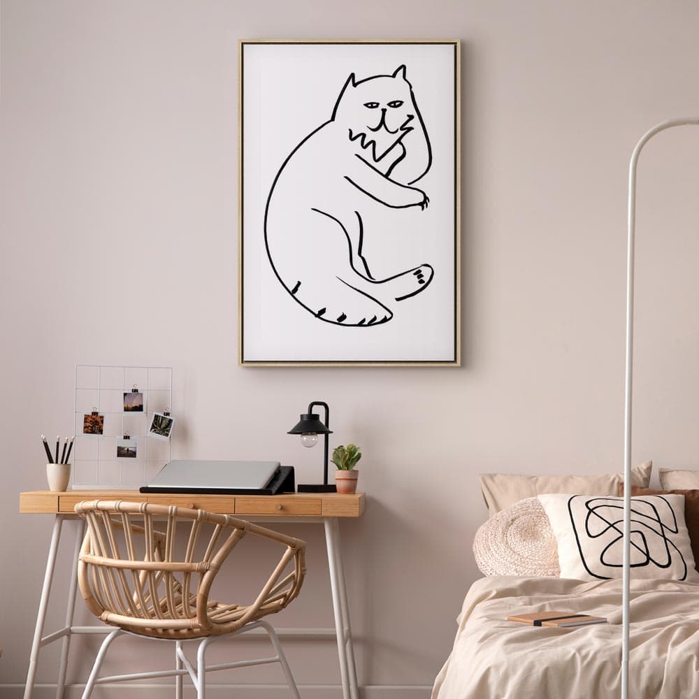 Leinwandbild Koci relaks 80×120 cm, Standardleinwand