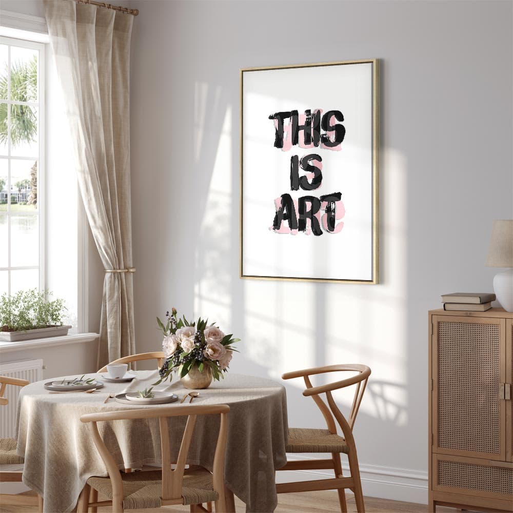Leinwandbild This Is Art 40×60 cm, Standardleinwand