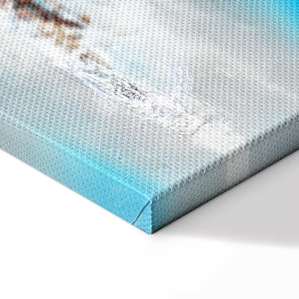 Canvas print Zima za oknem wąski 90×30 cm, standard canvas
