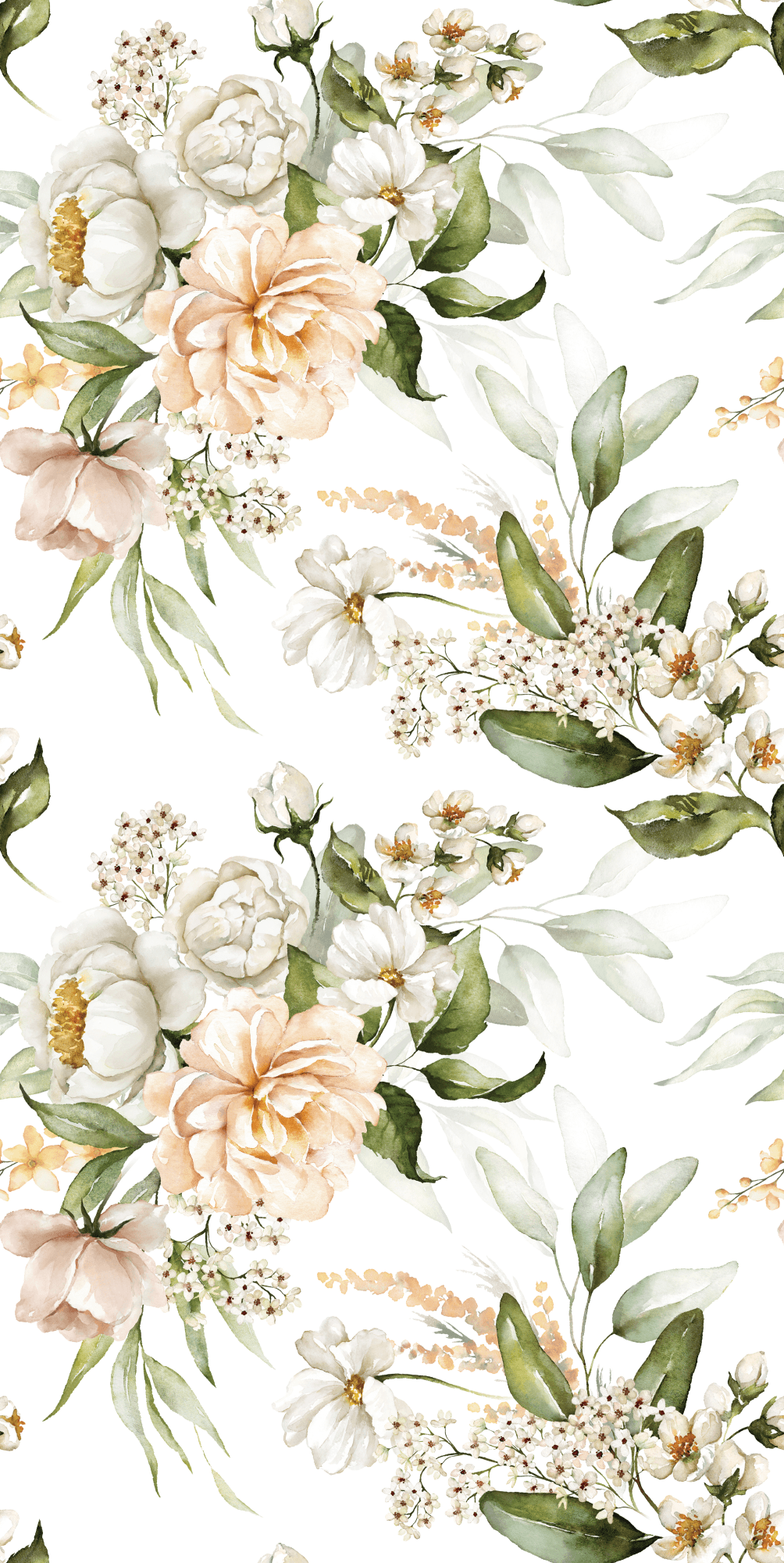 Wallpaper Kwiaty w chmurach 50×1000 cm, standard non-woven
