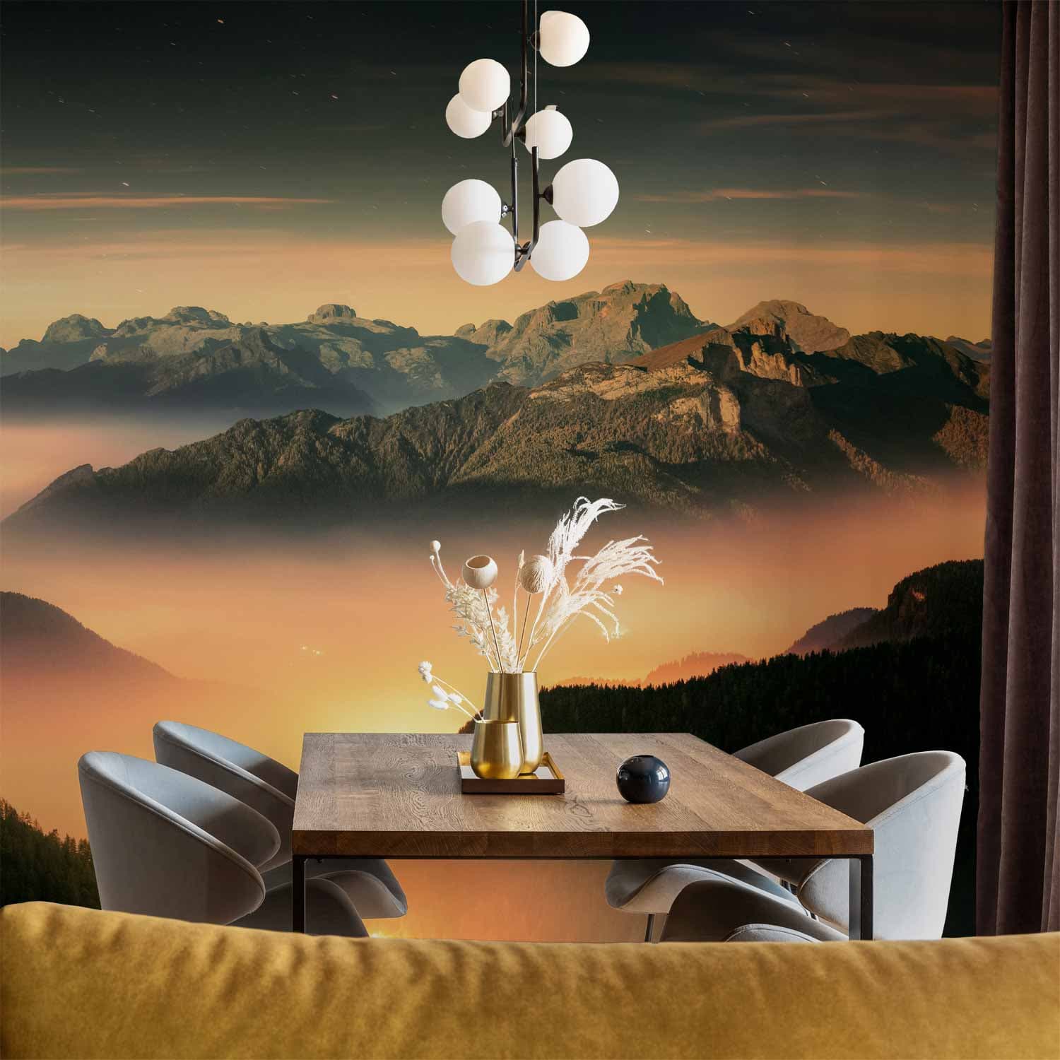 Wall mural Górskie tchnienie - trzeci wariant 100×70 cm, waterproof material