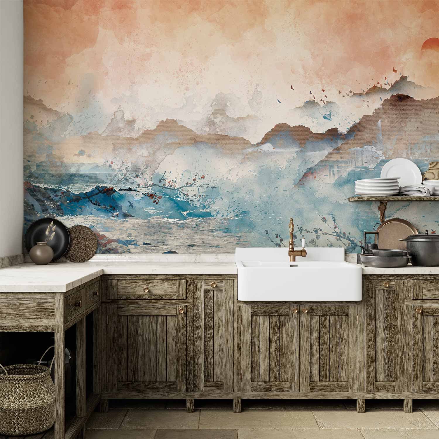 Wall mural Malowniczy zakątek 200×140 cm, waterproof material
