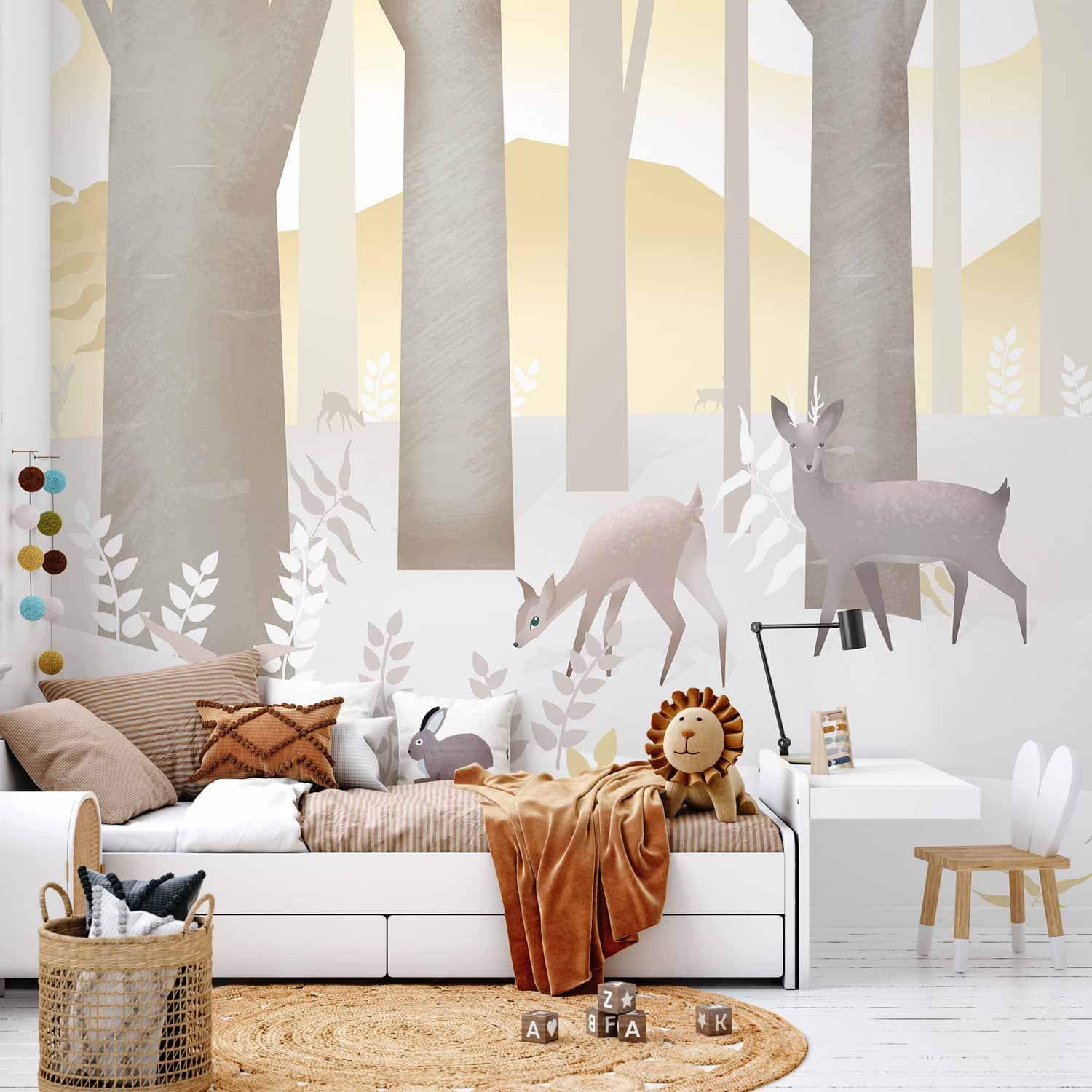 Wall mural Bajkowy las - trzeci wariant 200×140 cm, premium non-woven