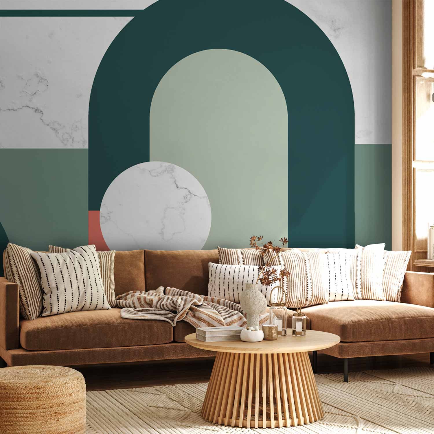 Fototapeta Geometryczny wzór z motywem marmuru 250x175 cm