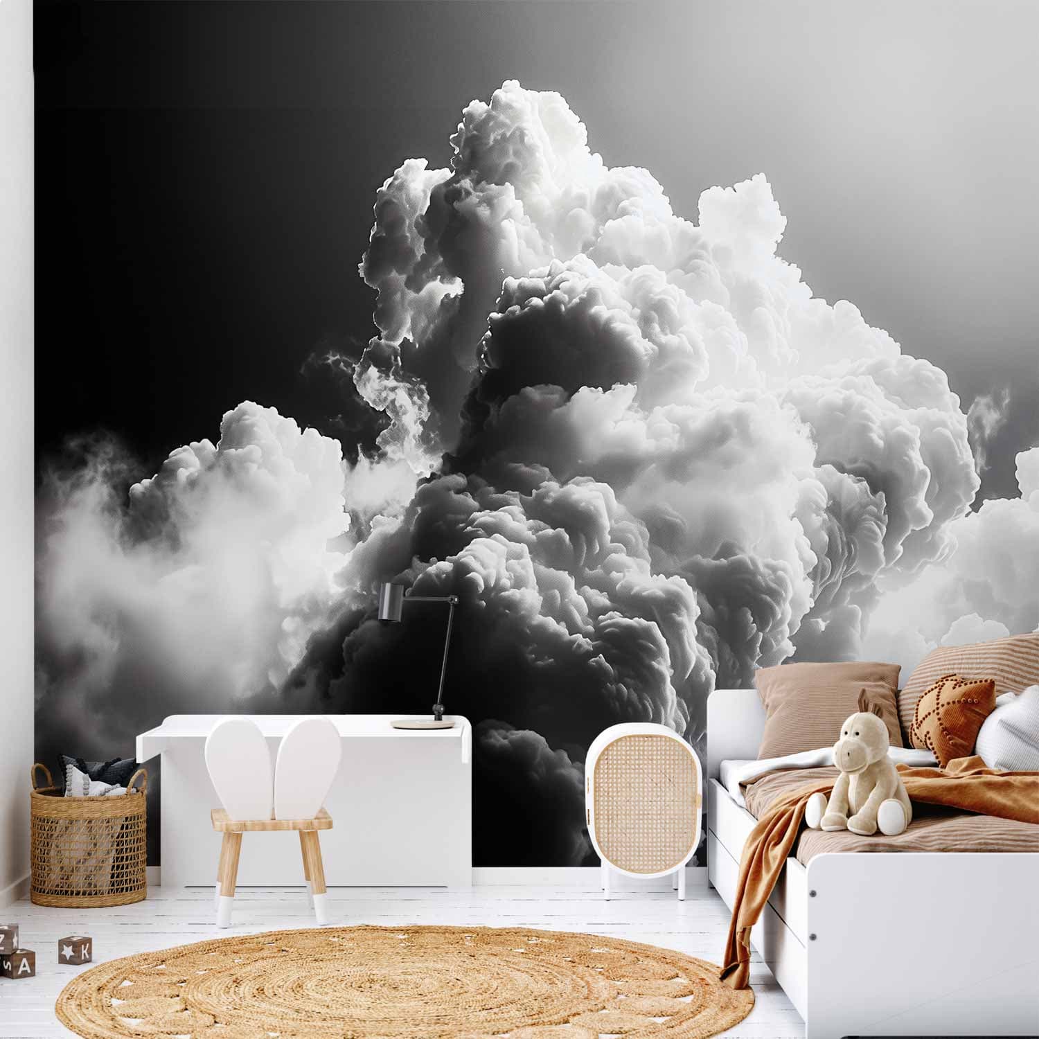 Wall mural Chmury jak z marzeń: Pozwól słońcu rozświetlić twój dzień – Wizualna Uczta 245×175 cm, self-adhesive material