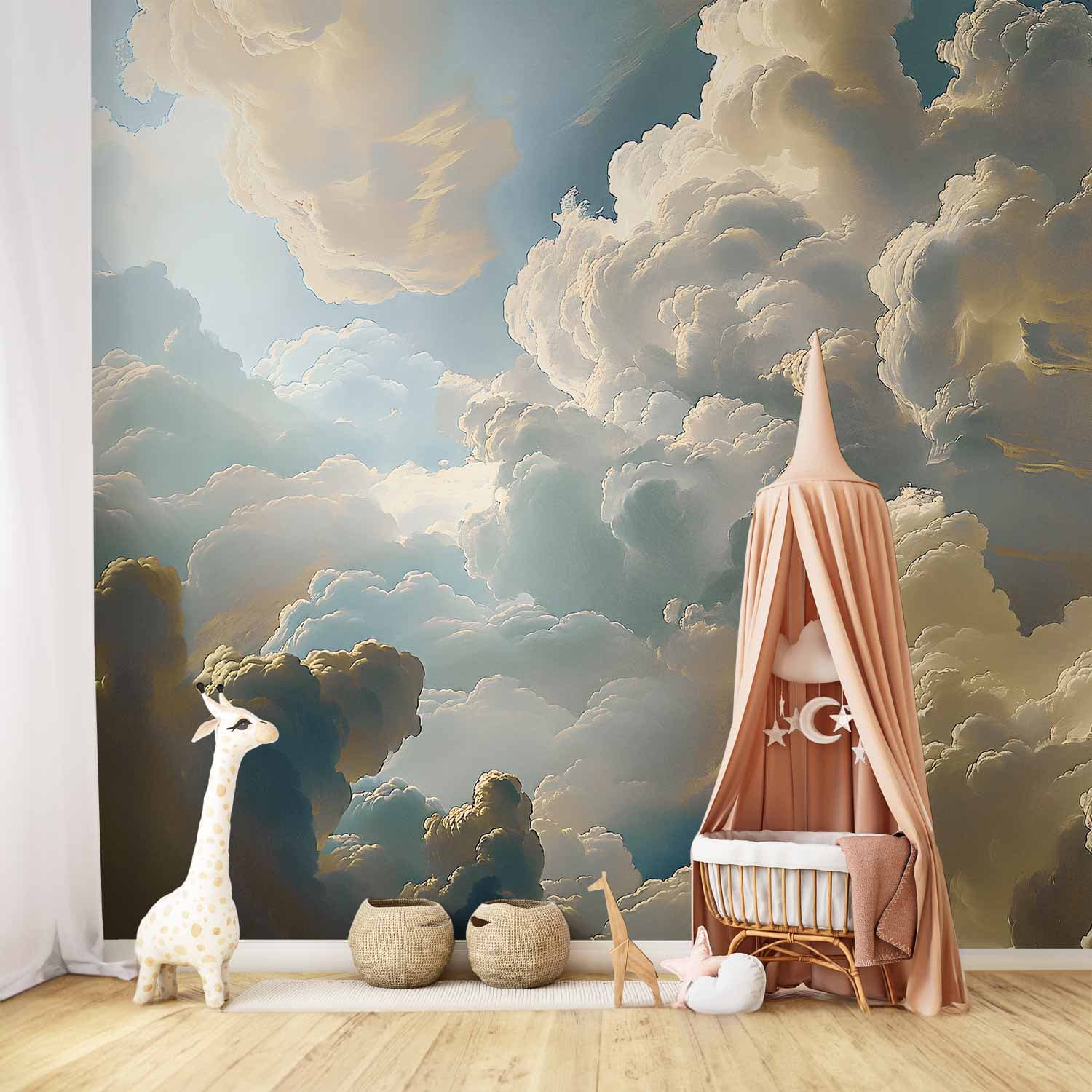 Wall mural Słońce i cienie: Teatralny pokaz przyrody wysoko nad ziemią 400×280 cm, waterproof material