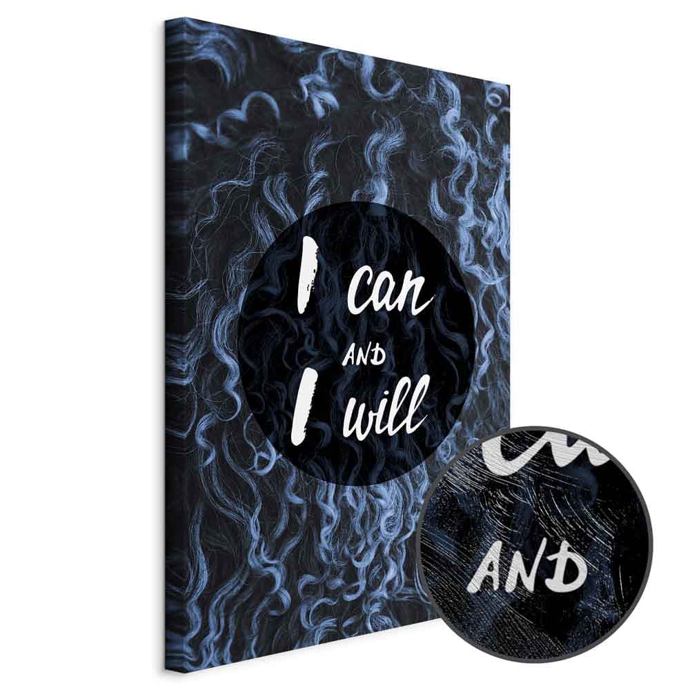 Leinwandbild I can and I will 20×30 cm, Standardleinwand