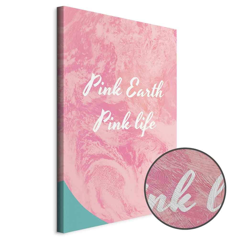 Leinwandbild Pink Earth, Pink Life 60×90 cm, Standardleinwand