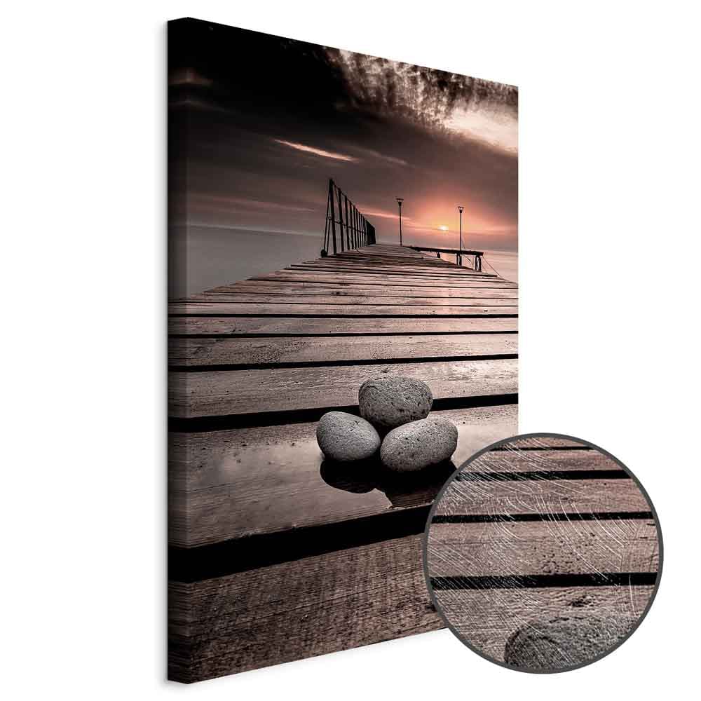 Leinwandbild Wrześniowy zachód słońca 40×60 cm, Standardleinwand