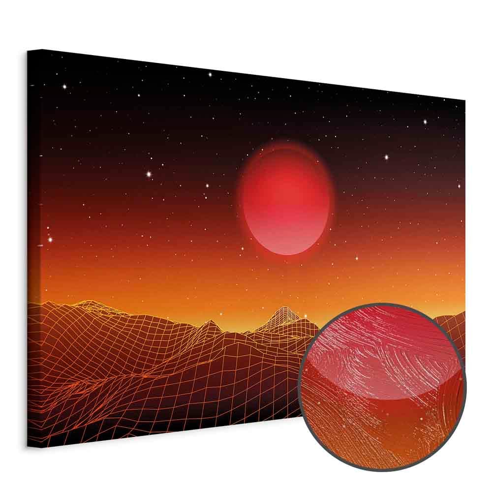 Canvas print Pejzaż futurystyczny szeroki 30×20 cm, standard canvas
