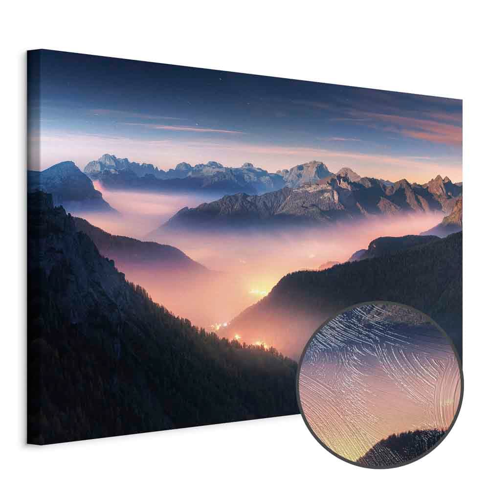Canvas print Górskie tchnienie szeroki - pierwszy wariant 30×20 cm, standard canvas