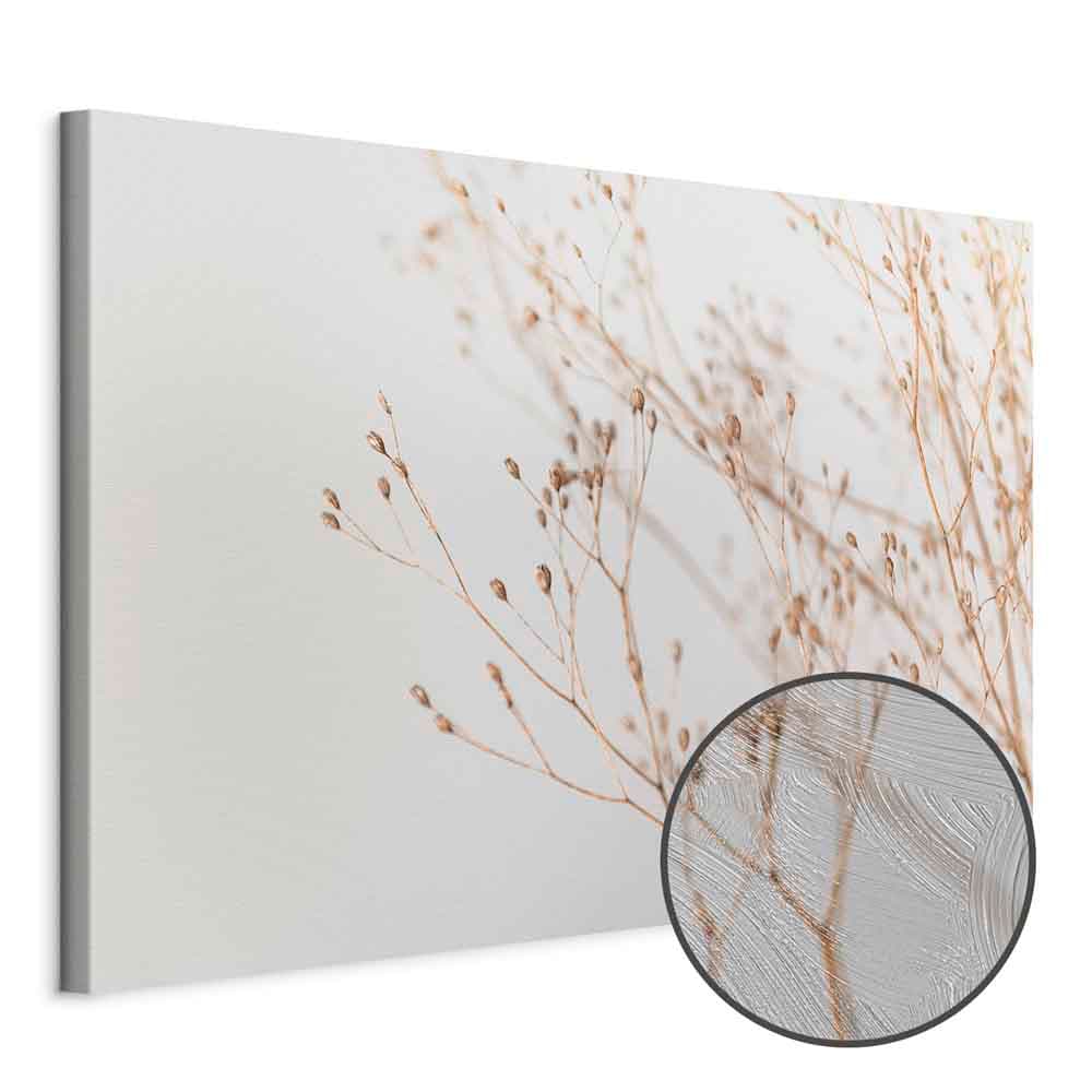 Leinwandbild Minimalistyczna gałązka szeroki 60×40 cm, Standardleinwand