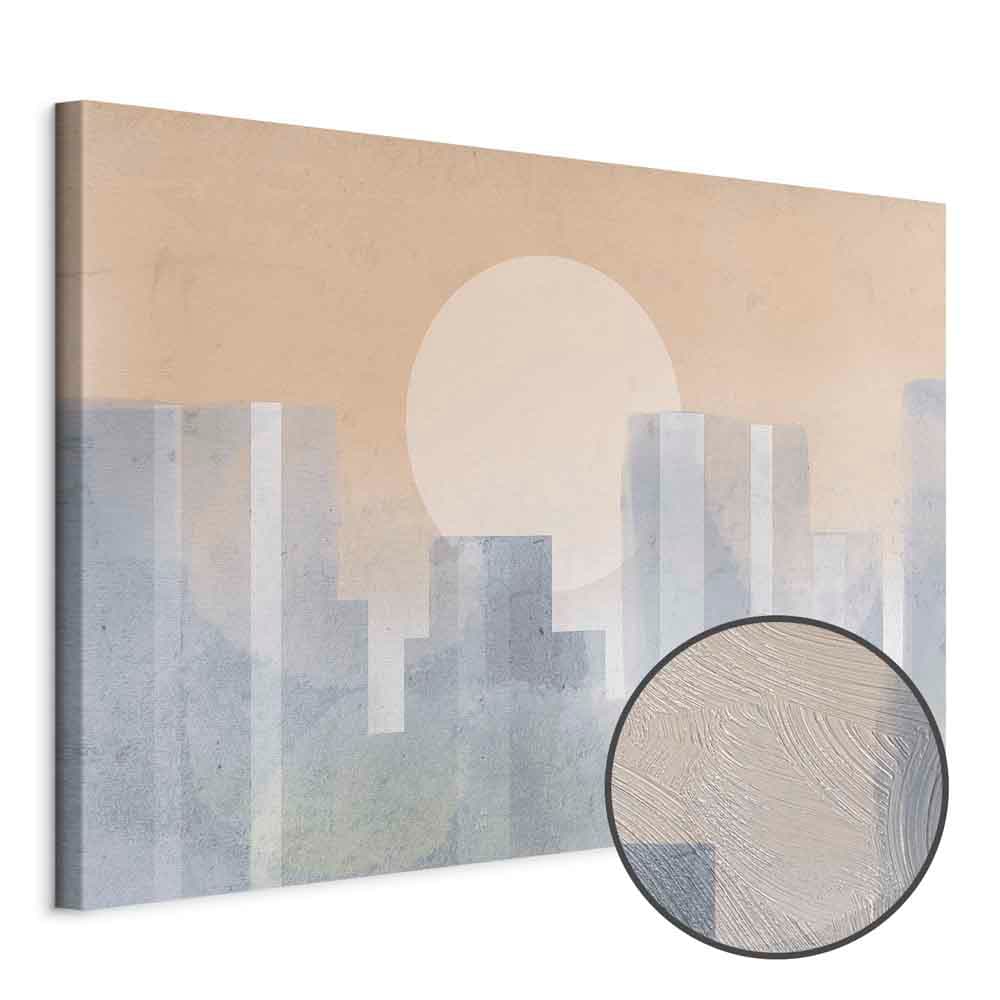 Leinwandbild Nowoczesne miasto szeroki - drugi wariant 120×80 cm, Standardleinwand