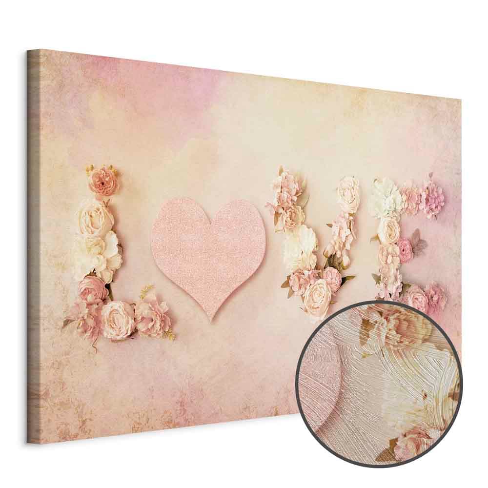 Obraz na płótnie Czas na miłość szeroki 30×20 cm, płótno standard