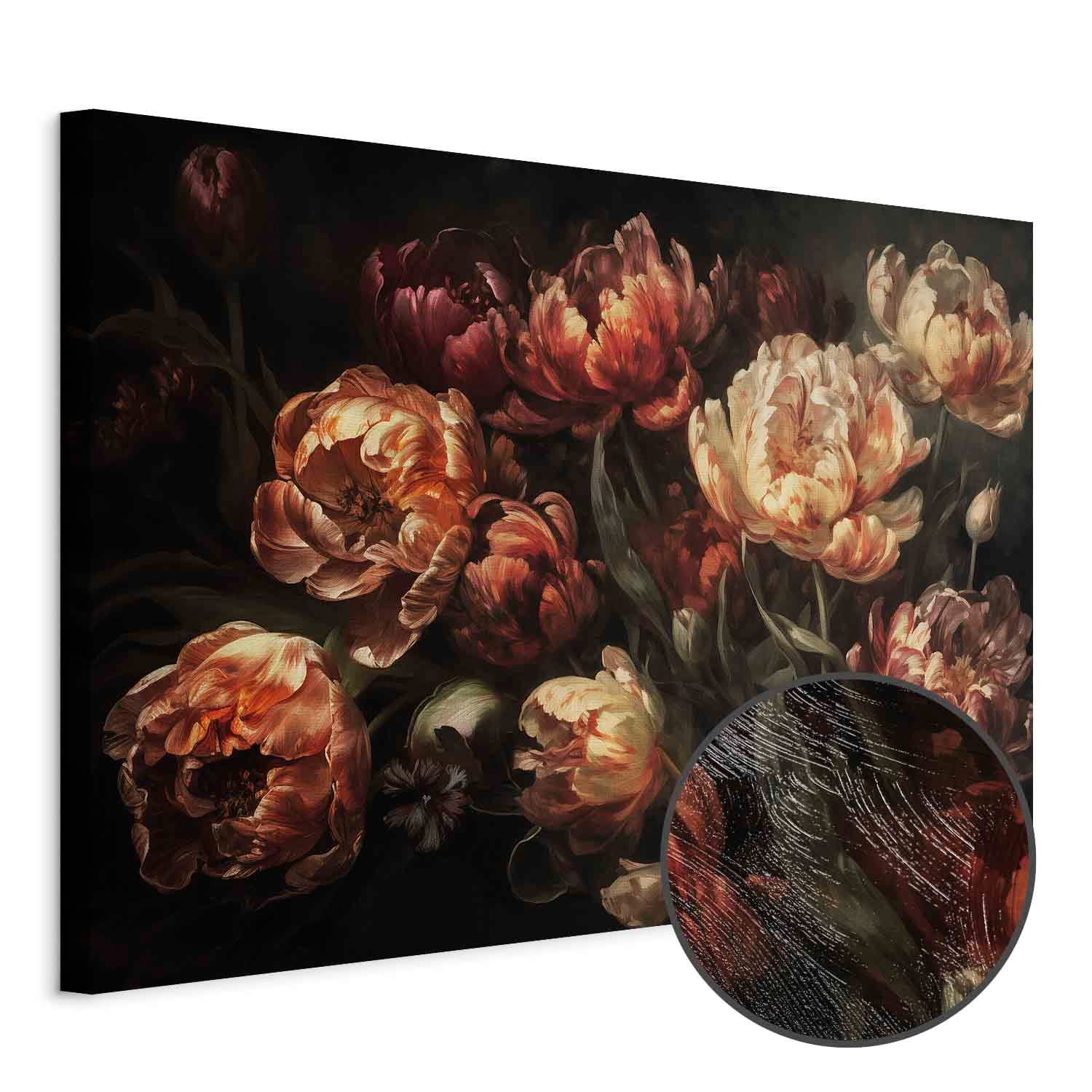 Leinwandbild Kwitnące tulipany 90×60 cm, Standardleinwand