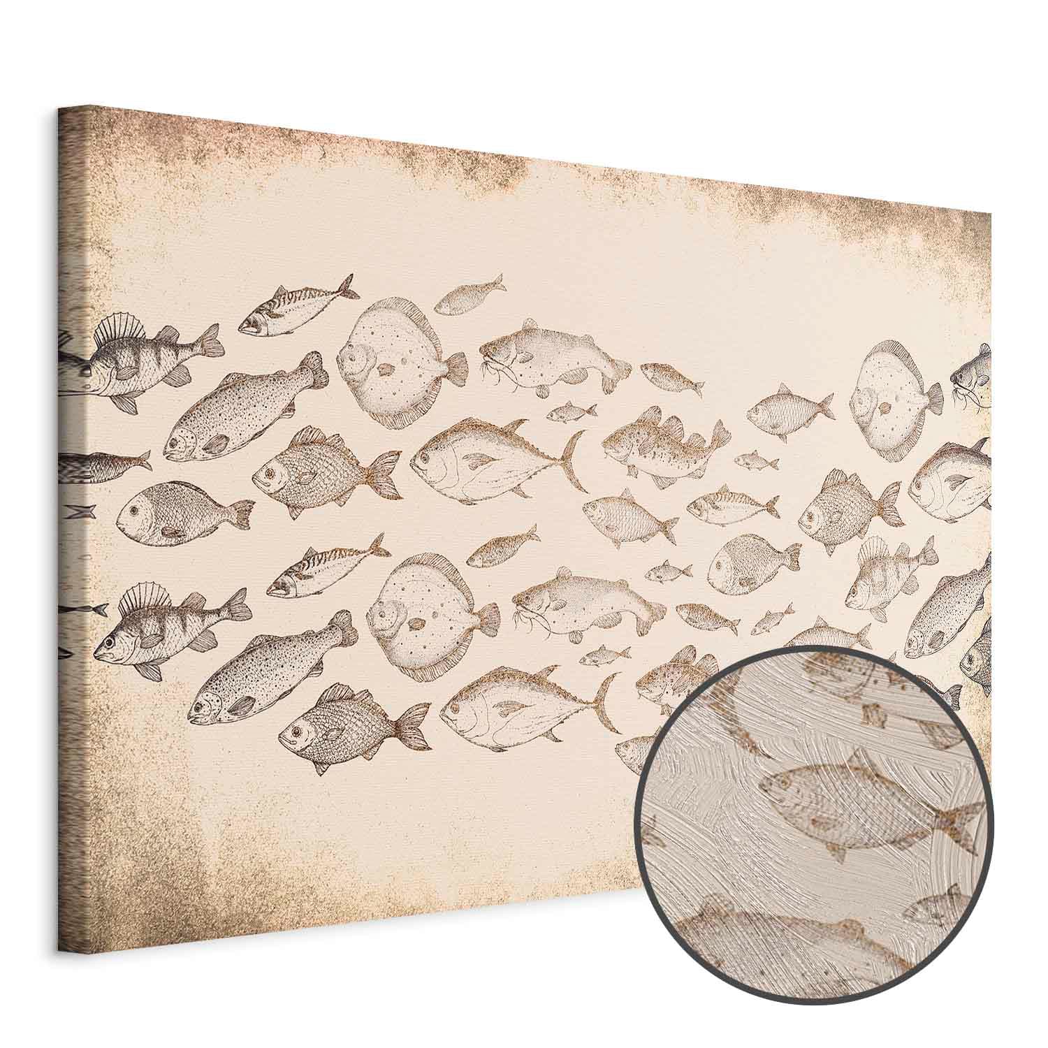 Leinwandbild Subtelne rybki 30×20 cm, Standardleinwand