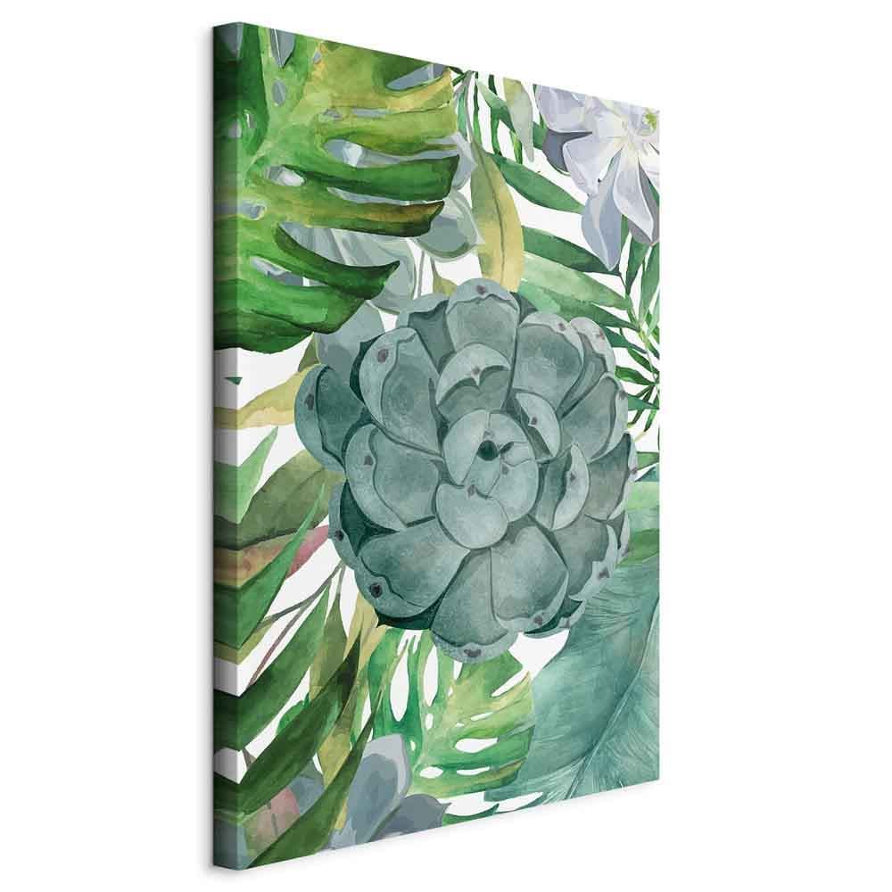 Obraz na płótnie Tropikalna flora 20×30 cm, płótno włoskie