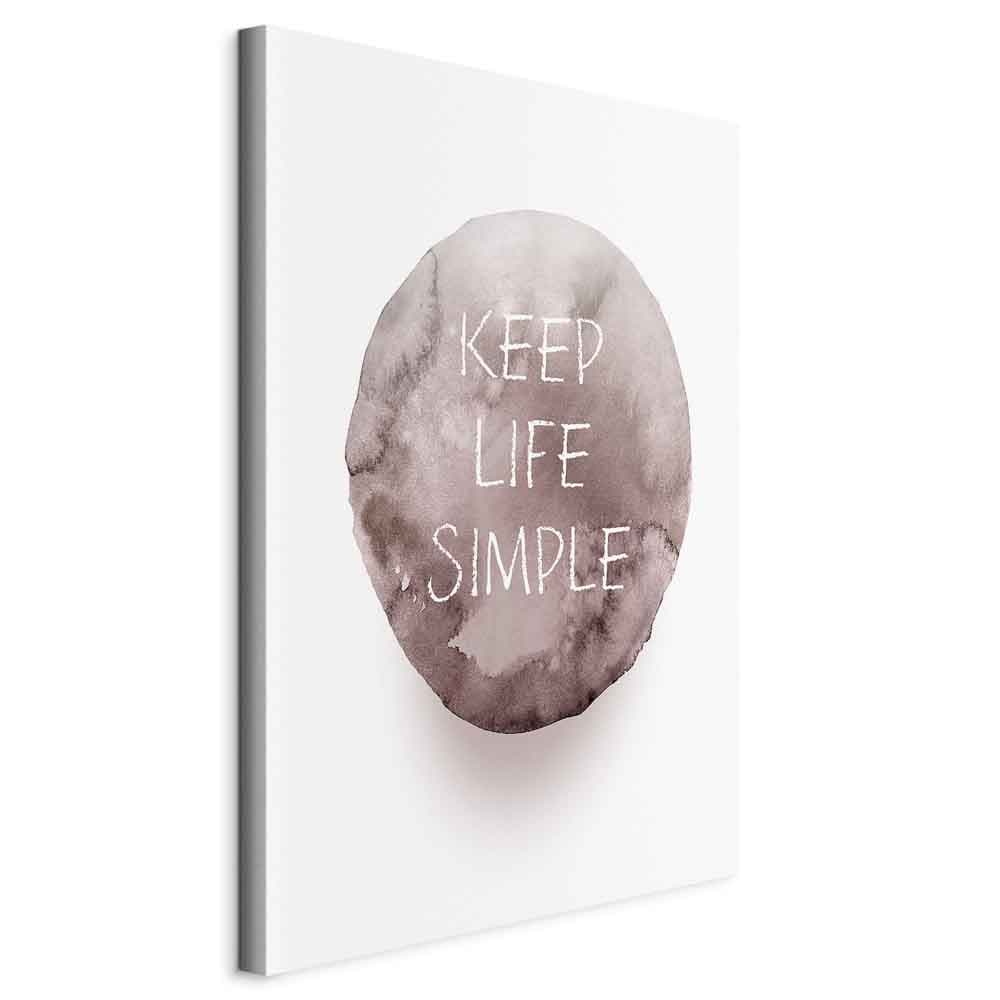 Картина на холсте Keep Life Simple 40×60 см, итальянский холст