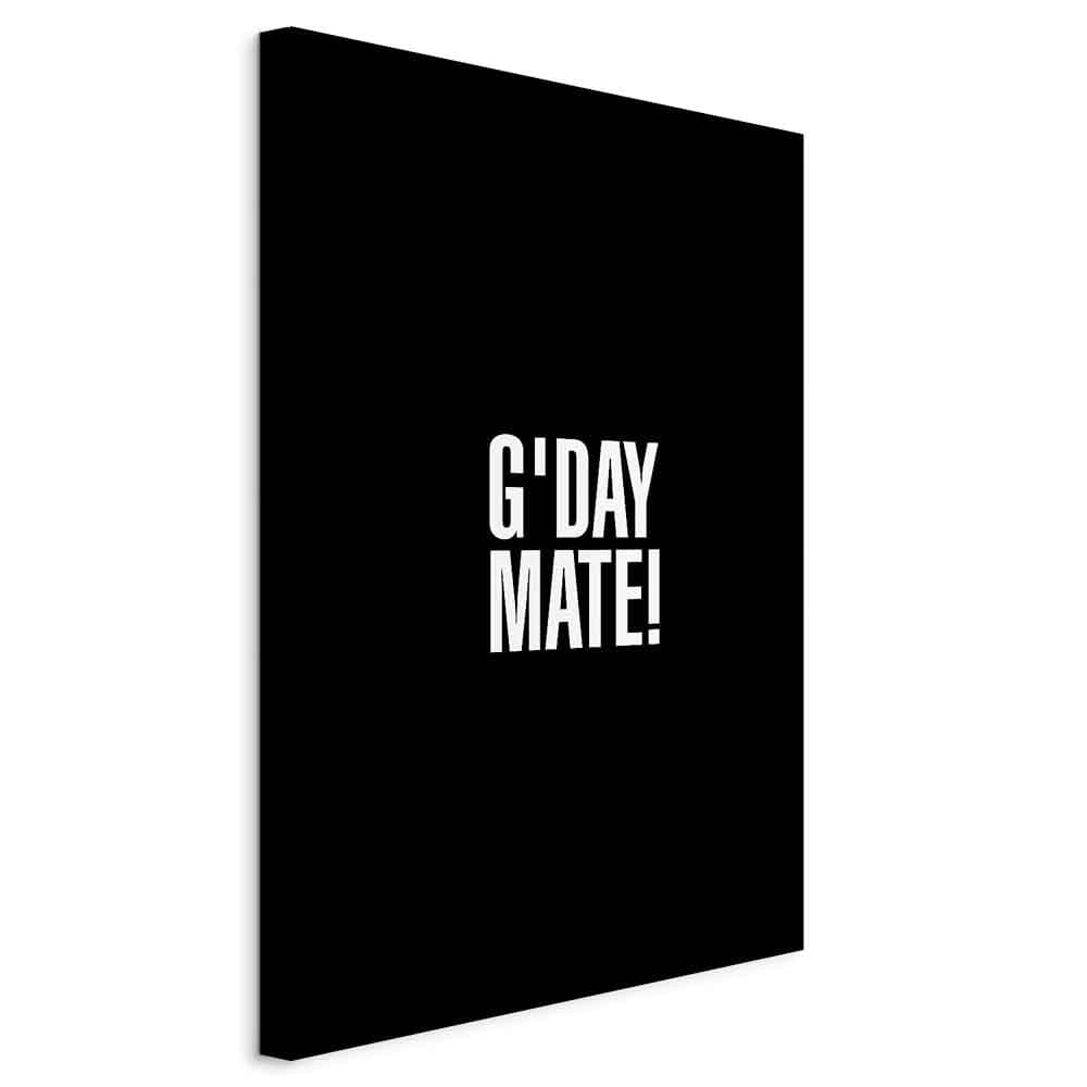 Obraz na płótnie G'day Mate 20×30 cm, płótno standard