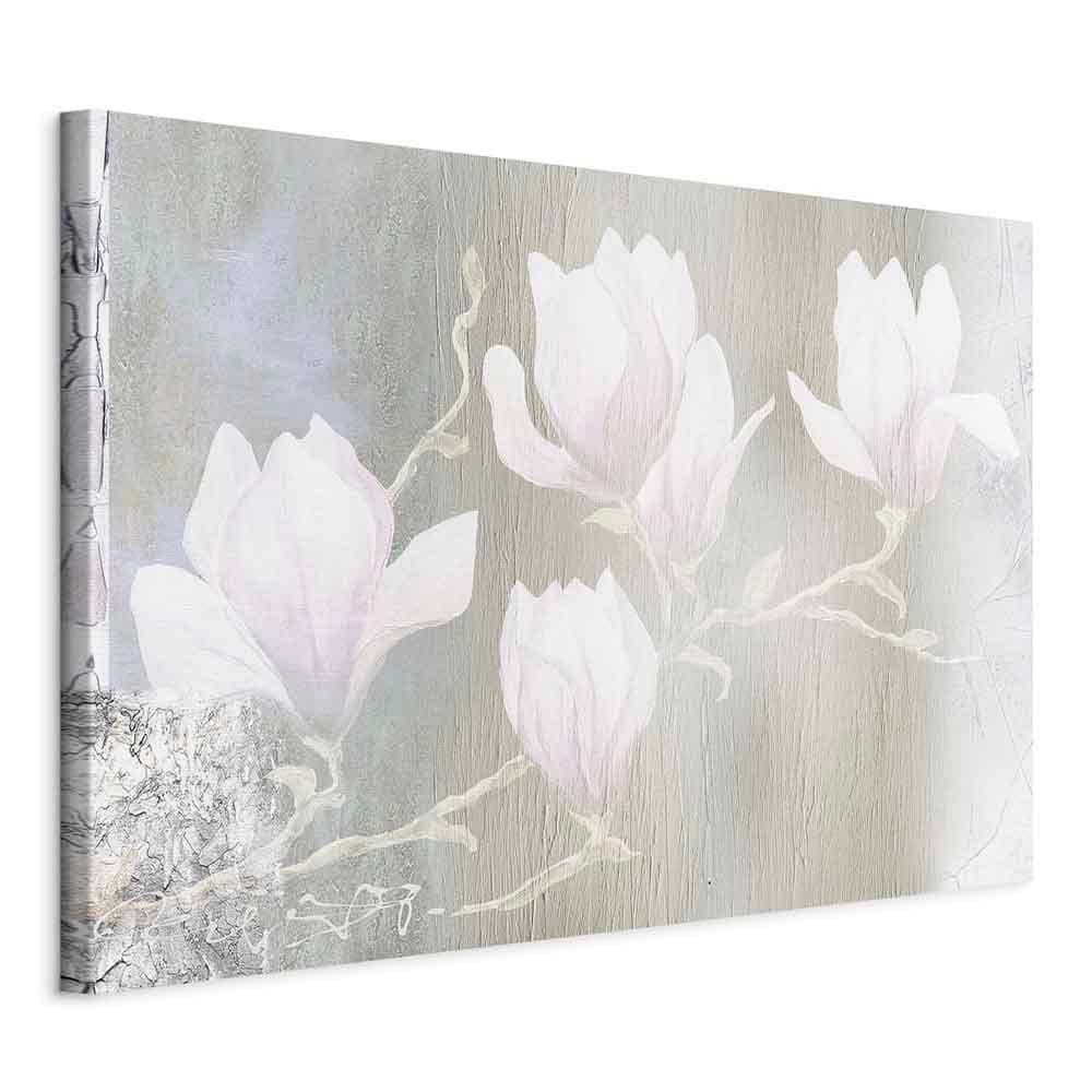 Картина на полотні Białe magnolie szeroki 120×80 см, італійське полотно