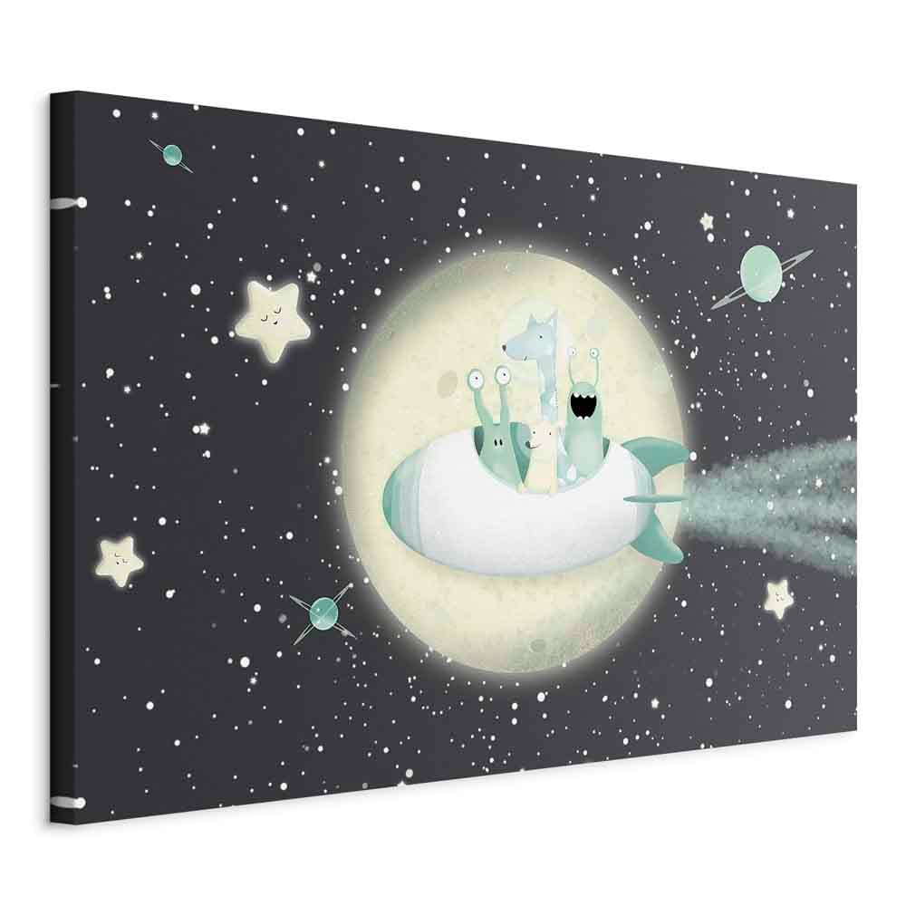 Canvas print Ekipa z rakiety szeroki 60×40 cm, standard canvas