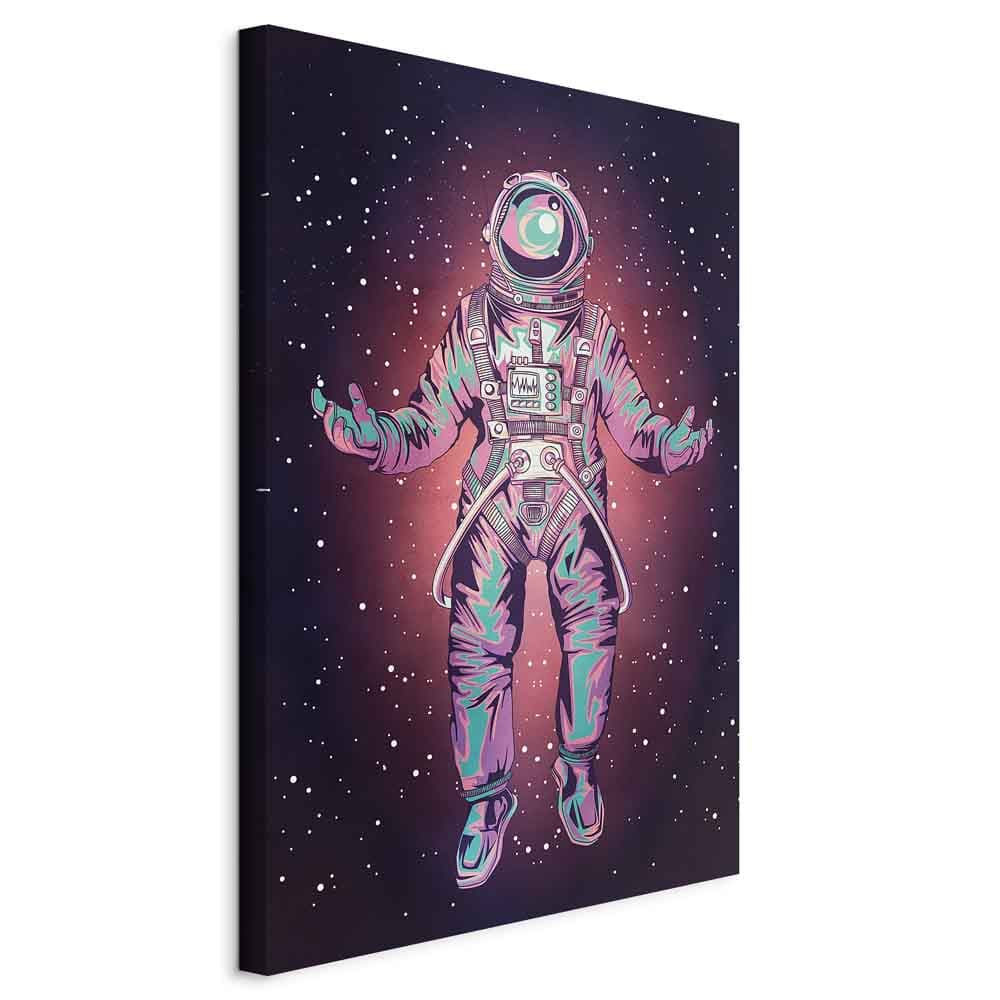Leinwandbild Samotny podróżnik 20×30 cm, italienische Leinwand