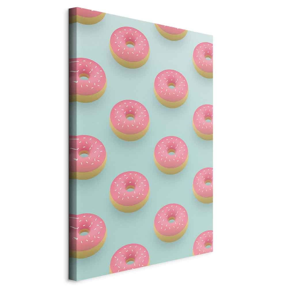 Leinwandbild Pastelowe donuty 20×30 cm, italienische Leinwand