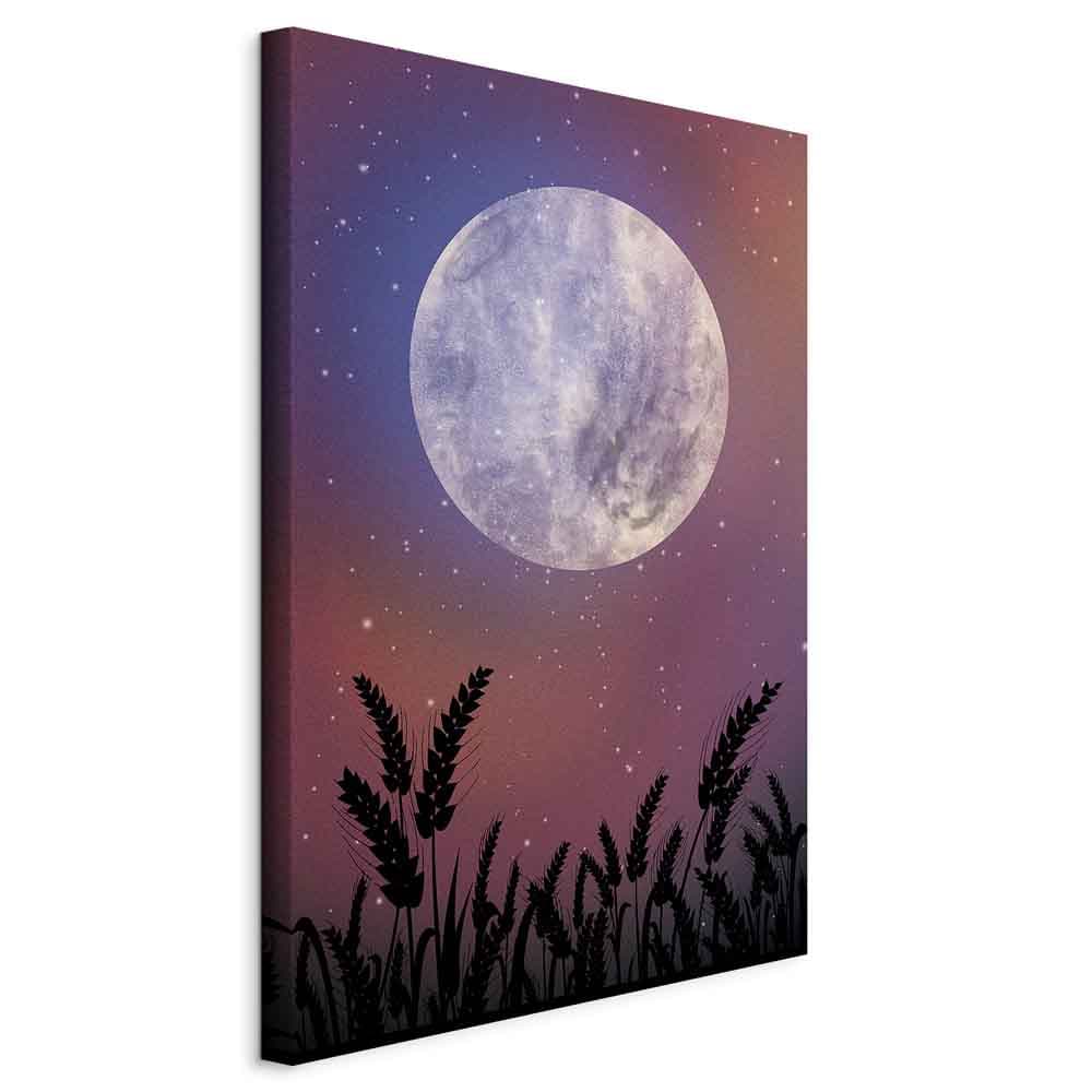 Obraz na płótnie Noc na wsi 20×30 cm, płótno standard