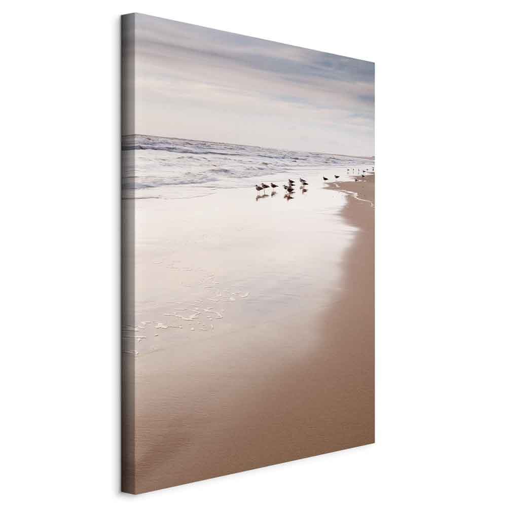 Obraz na płótnie Jesienna plaża 20×30 cm, płótno standard