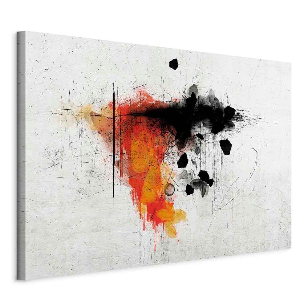 Obraz na płótnie Ekspresja czerwieni szeroki 60×40 cm, płótno włoskie